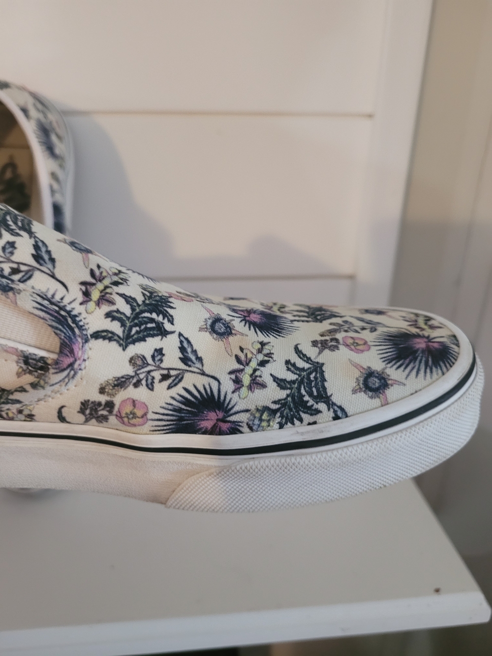 Vans Slip-On Floral Canvas Sneakers - Picture 6 of 13